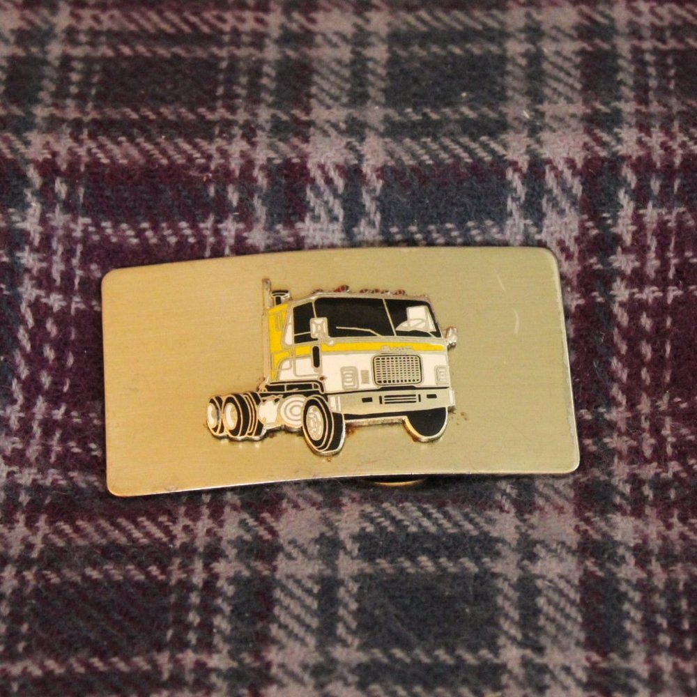 GMC Mack Truck Silver-tone Belt Buckle